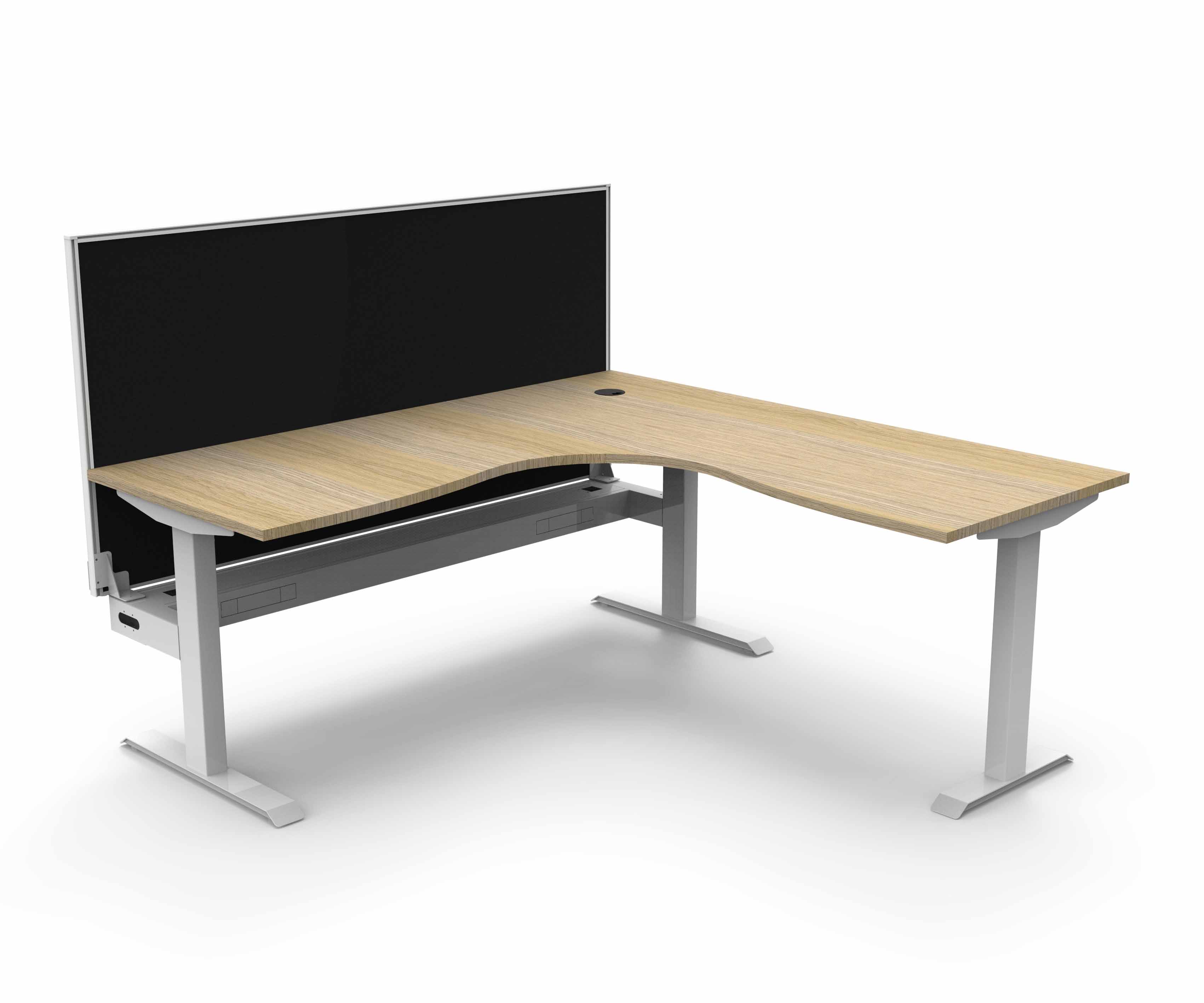 Boost Static Corner Workstation 1500 x 1500 CT - with Screen